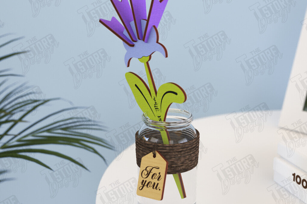 Intra απο ξύλο plywood 3mm-4mm πάχος – Ξύλινα Λουλούδια | Αιώνια Λουλούδια | Δώρο Δίασταση  20x20 cm INTRAFABR-119541187