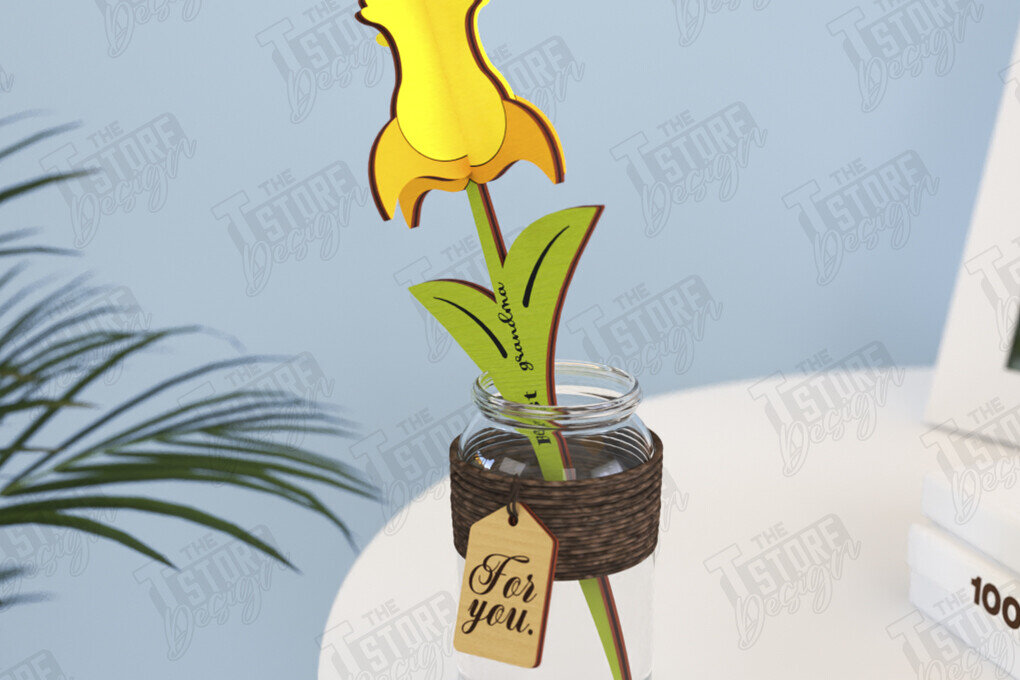 Intra απο ξύλο plywood 3mm-4mm πάχος – Ξύλινα Λουλούδια | Αιώνια Λουλούδια | Δώρο Δίασταση  20x20 cm INTRAFABR-119541192