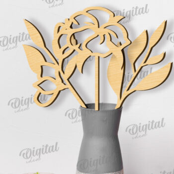 Intra απο ξύλο plywood 3mm-4mm πάχος – Ξύλινα λουλούδια κομμένη δέσμη με λέιζερ Δίασταση  20x20 cm INTRAFABR-117869998 - Image 7