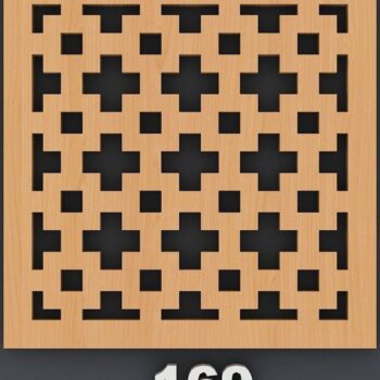 Intra απο ξύλο plywood 3mm-4mm πάχος – Σετ με μοτίβο ξύλινο γεωμετρικό σουβέρ Δίασταση  20x20 cm INTRAFABR-40251063 - Image 2