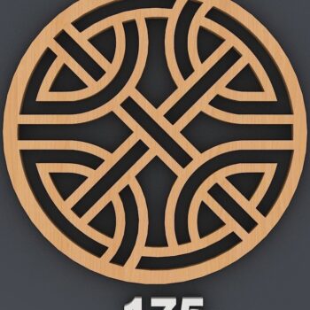 Intra απο ξύλο plywood 3mm-4mm πάχος – Σετ με μοτίβο ξύλινο γεωμετρικό σουβέρ Δίασταση  20x20 cm INTRAFABR-40251063 - Image 8