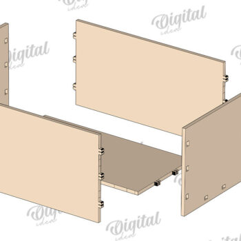 Intra απο ξύλο plywood 3mm-4mm πάχος – Ξύλινη συσκευασία δώρου Boho Δίασταση  20x20 cm INTRAFABR-123423594 - Image 3