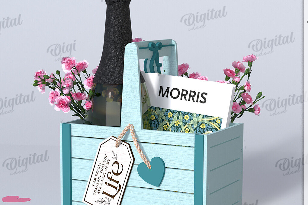 Intra απο ξύλο plywood 3mm-4mm πάχος – Ξύλινη συσκευασία δώρου Boho Δίασταση  20x20 cm INTRAFABR-123423837