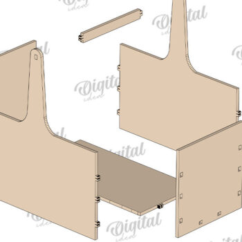 Intra απο ξύλο plywood 3mm-4mm πάχος – Ξύλινη συσκευασία δώρου Boho Δίασταση  20x20 cm INTRAFABR-123423837 - Image 3