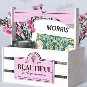 Intra απο ξύλο plywood 3mm-4mm πάχος – Ξύλινη συσκευασία δώρου Boho Δίασταση  20x20 cm INTRAFABR-123423948 - Image 1