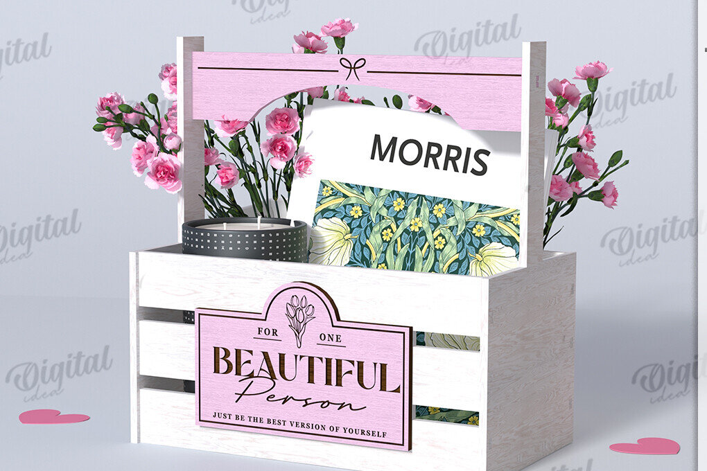 Intra απο ξύλο plywood 3mm-4mm πάχος – Ξύλινη συσκευασία δώρου Boho Δίασταση  20x20 cm INTRAFABR-123423948