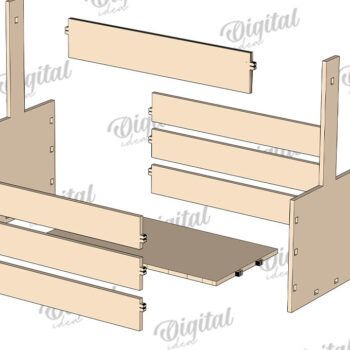 Intra απο ξύλο plywood 3mm-4mm πάχος – Ξύλινη συσκευασία δώρου Boho Δίασταση  20x20 cm INTRAFABR-123423948 - Image 3