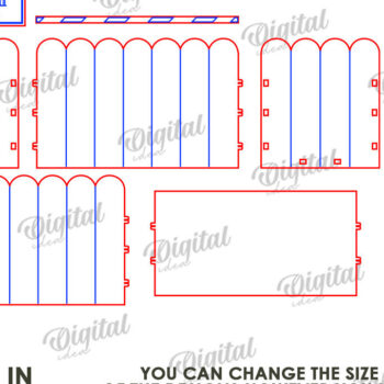 Intra απο ξύλο plywood 3mm-4mm πάχος – Ξύλινη συσκευασία δώρου Boho Δίασταση  20x20 cm INTRAFABR-123423309 - Image 2
