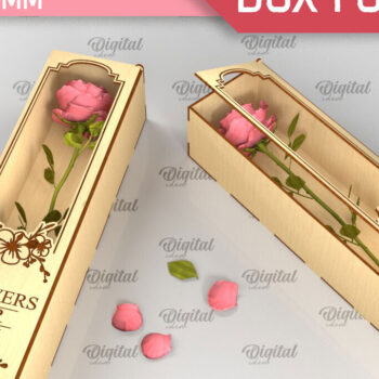 Intra απο ξύλο plywood 3mm-4mm πάχος – Ξύλινο κουτί δώρου για λουλούδια Cut Laser Δίασταση  20x20 cm INTRAFABR-94587279 - Image 1