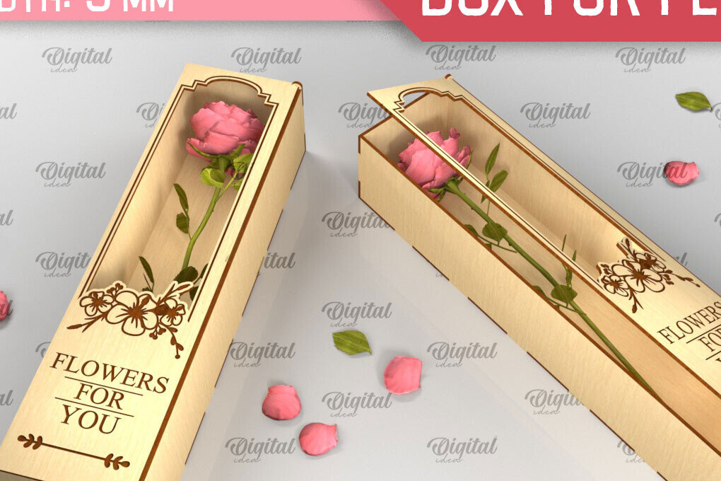 Intra απο ξύλο plywood 3mm-4mm πάχος – Ξύλινο κουτί δώρου για λουλούδια Cut Laser Δίασταση  20x20 cm INTRAFABR-94587279