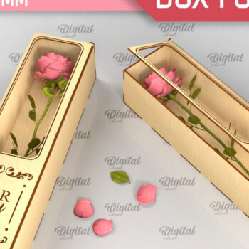 Intra απο ξύλο plywood 3mm-4mm πάχος – Ξύλινο κουτί δώρου για λουλούδια Cut Laser Δίασταση  20x20 cm INTRAFABR-94586198 - Image 1