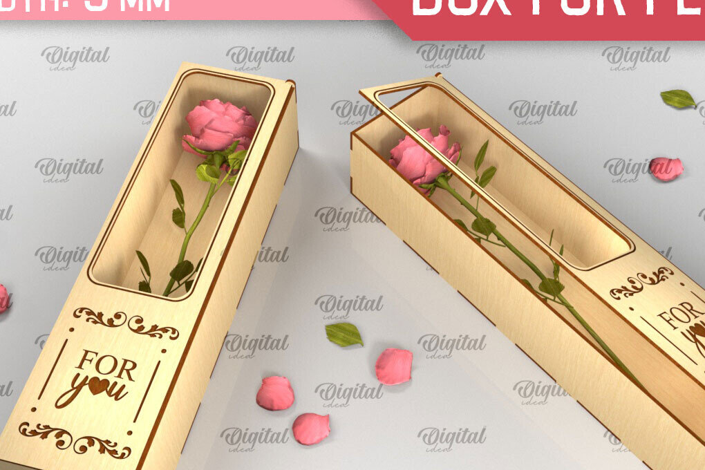 Intra απο ξύλο plywood 3mm-4mm πάχος – Ξύλινο κουτί δώρου για λουλούδια Cut Laser Δίασταση  20x20 cm INTRAFABR-94586198