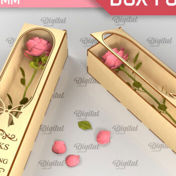 Intra απο ξύλο plywood 3mm-4mm πάχος – Ξύλινο κουτί δώρου για λουλούδια Cut Laser Δίασταση  20x20 cm INTRAFABR-94586261 - Image 1