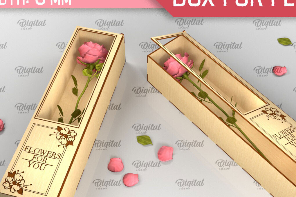 Intra απο ξύλο plywood 3mm-4mm πάχος – Ξύλινο κουτί δώρου για λουλούδια Cut Laser Δίασταση  20x20 cm INTRAFABR-94586326