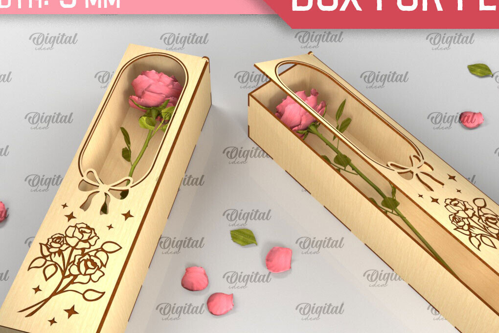 Intra απο ξύλο plywood 3mm-4mm πάχος – Ξύλινο κουτί δώρου για λουλούδια Cut Laser Δίασταση  20x20 cm INTRAFABR-94586367