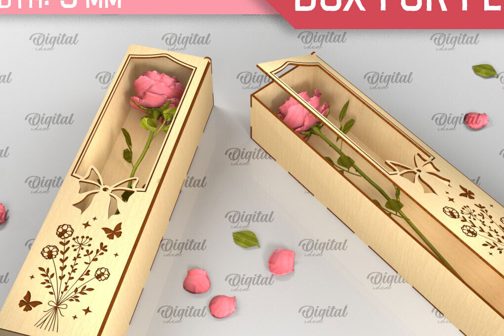 Intra απο ξύλο plywood 3mm-4mm πάχος – Ξύλινο κουτί δώρου για λουλούδια Cut Laser Δίασταση  20x20 cm INTRAFABR-94586815