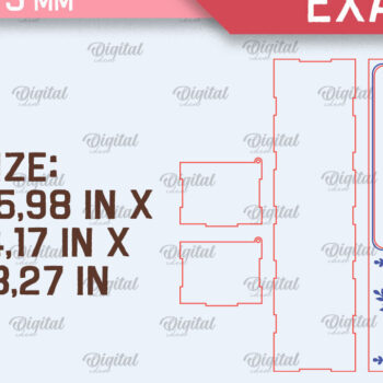 Intra απο ξύλο plywood 3mm-4mm πάχος – Ξύλινο κουτί δώρου για λουλούδια Cut Laser Δίασταση  20x20 cm INTRAFABR-94586069 - Image 2