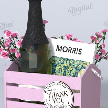 Intra απο ξύλο plywood 3mm-4mm πάχος – Ξύλινο κουτί δώρου. Boho Δίασταση  20x20 cm INTRAFABR-123423157 - Image 1