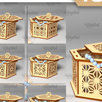 Intra απο ξύλο plywood 3mm-4mm πάχος – Ξύλινα κουτιά δώρου Δέσμη κοπής με λέιζερ Δίασταση  20x20 cm INTRAFABR-97019495 - Image 1