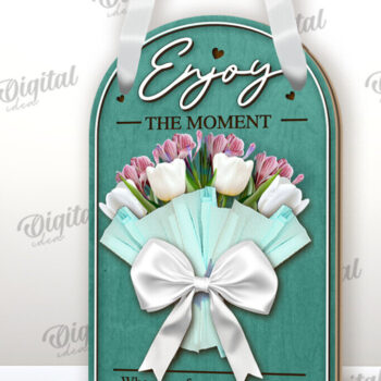 Intra απο ξύλο plywood 3mm-4mm πάχος – Ξύλινη θήκη λουλουδιών δώρου Cut Laser Δίασταση  20x20 cm INTRAFABR-116704253 - Image 1