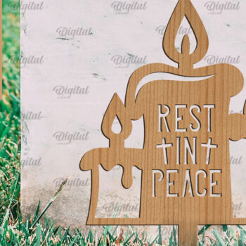 Intra απο ξύλο plywood 3mm-4mm πάχος – Ξύλινο κερί τάφου Δίασταση  20x20 cm INTRAFABR-94746894 - Image 1