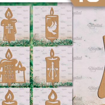 Intra απο ξύλο plywood 3mm-4mm πάχος – Ξύλινα κεριά τάφου Δέσμη κοπής με λέιζερ Δίασταση  20x20 cm INTRAFABR-94750341 - Image 1