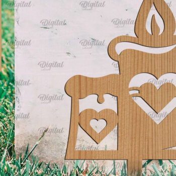 Intra απο ξύλο plywood 3mm-4mm πάχος – Ξύλινα κεριά τάφου Δέσμη κοπής με λέιζερ Δίασταση  20x20 cm INTRAFABR-94750341 - Image 7