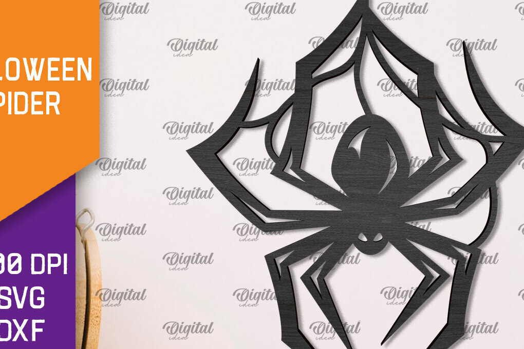 Intra απο ξύλο plywood 3mm-4mm πάχος – Ξύλινο Halloween Spider Δίασταση  20x20 cm INTRAFABR-106527193
