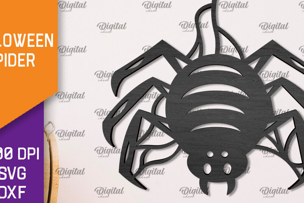 Intra απο ξύλο plywood 3mm-4mm πάχος – Ξύλινο Halloween Spider Δίασταση  20x20 cm INTRAFABR-106527209