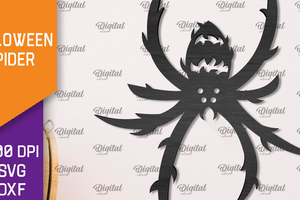Intra απο ξύλο plywood 3mm-4mm πάχος – Ξύλινο Halloween Spider Δίασταση  20x20 cm INTRAFABR-106527264