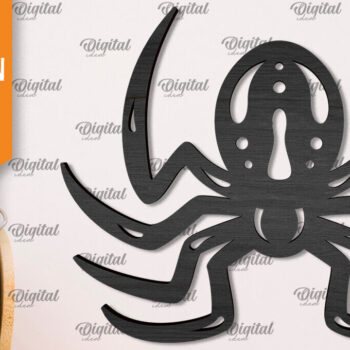 Intra απο ξύλο plywood 3mm-4mm πάχος – Ξύλινο Halloween Spider Δίασταση  20x20 cm INTRAFABR-106527300 - Image 1