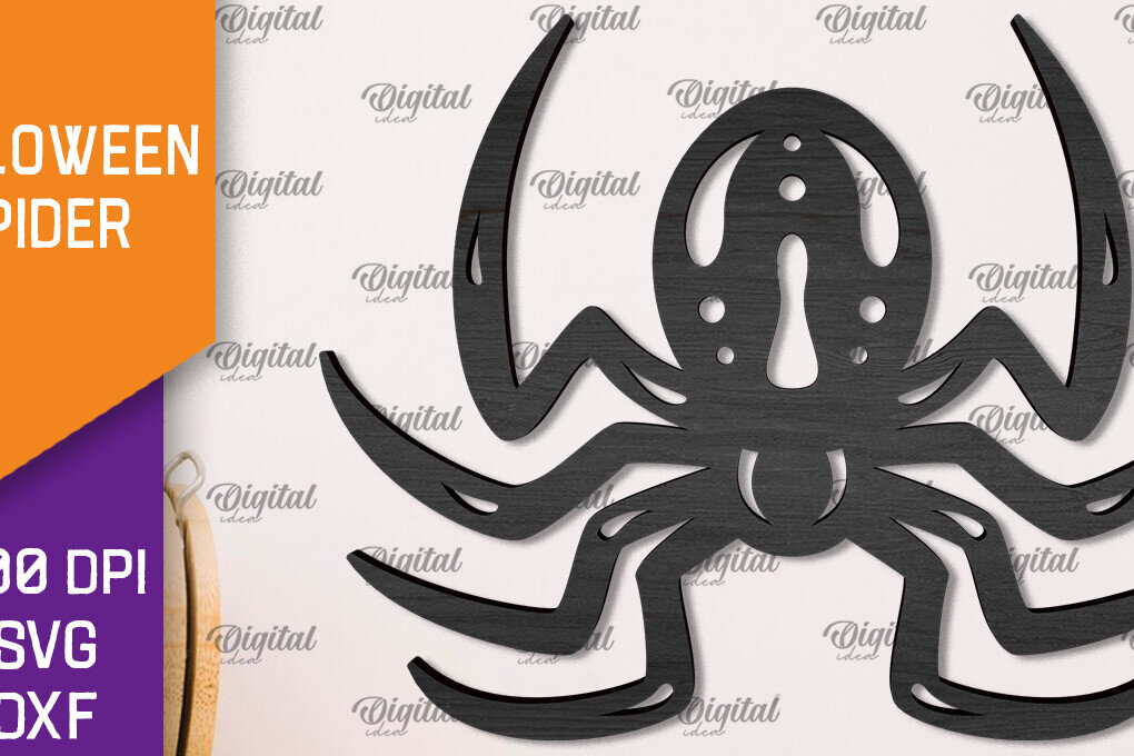 Intra απο ξύλο plywood 3mm-4mm πάχος – Ξύλινο Halloween Spider Δίασταση  20x20 cm INTRAFABR-106527300
