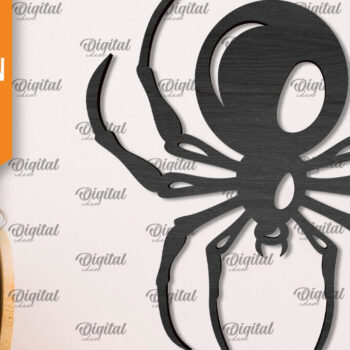 Intra απο ξύλο plywood 3mm-4mm πάχος – Ξύλινη δέσμη Halloween Spiders LaserCut Δίασταση  20x20 cm INTRAFABR-106534834 - Image 4