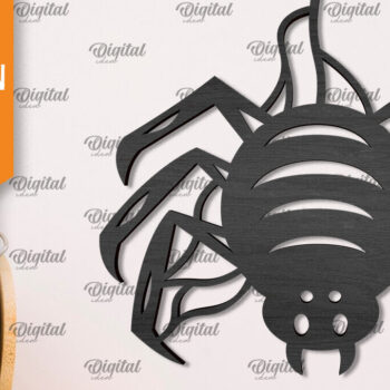 Intra απο ξύλο plywood 3mm-4mm πάχος – Ξύλινη δέσμη Halloween Spiders LaserCut Δίασταση  20x20 cm INTRAFABR-106534834 - Image 6
