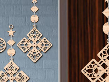 Intra απο ξύλο plywood 3mm-4mm πάχος – Ξύλινος Κρεμαστός τοίχος Τέχνη με Δίασταση  20x20 cm INTRAFABR-93706790 - Image 1