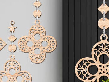 Intra απο ξύλο plywood 3mm-4mm πάχος – Ξύλινος Κρεμαστός τοίχος Τέχνη με Δίασταση  20x20 cm INTRAFABR-93850457 - Image 1