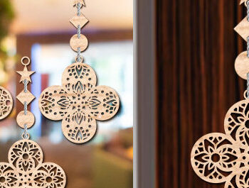 Intra απο ξύλο plywood 3mm-4mm πάχος – Ξύλινος Κρεμαστός τοίχος Τέχνη με Δίασταση  20x20 cm INTRAFABR-93706778 - Image 1