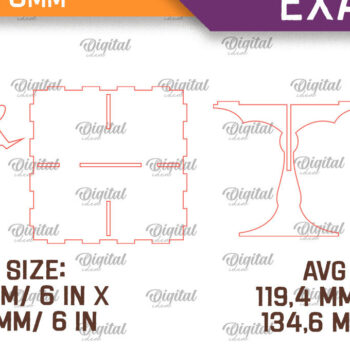 Intra απο ξύλο plywood 3mm-4mm πάχος –  κοπής με λέιζερ ξύλινο στοιχειωμένο σπίτι Δίασταση  20x20 cm INTRAFABR-104755918 - Image 2