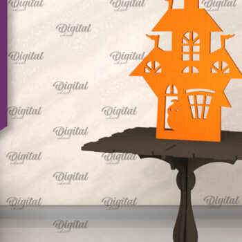 Intra απο ξύλο plywood 3mm-4mm πάχος – Δέσμη κοπής με λέιζερ από ξύλινα στοιχειωμένα σπίτια Δίασταση  20x20 cm INTRAFABR-104758299 - Image 4