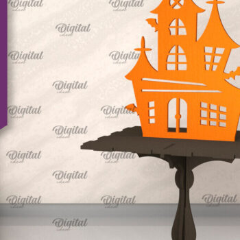 Intra απο ξύλο plywood 3mm-4mm πάχος – Δέσμη κοπής με λέιζερ από ξύλινα στοιχειωμένα σπίτια Δίασταση  20x20 cm INTRAFABR-104758299 - Image 5