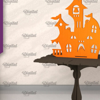 Intra απο ξύλο plywood 3mm-4mm πάχος – Δέσμη κοπής με λέιζερ από ξύλινα στοιχειωμένα σπίτια Δίασταση  20x20 cm INTRAFABR-104758299 - Image 7