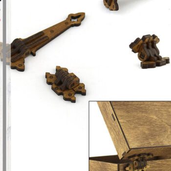 Intra απο ξύλο plywood 3mm-4mm πάχος – Ξύλινος μεντεσέ. Αρχείο κοπής με λέιζερ. 2 Μοντέλα Δίασταση  20x20 cm INTRAFABR-93696961 - Image 1