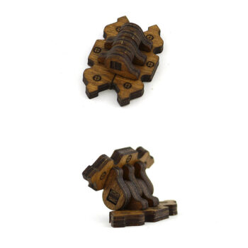 Intra απο ξύλο plywood 3mm-4mm πάχος – Ξύλινος μεντεσέ. Αρχείο κοπής με λέιζερ. 2 Μοντέλα Δίασταση  20x20 cm INTRAFABR-93696961 - Image 3