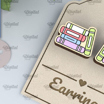 Intra απο ξύλο plywood 3mm-4mm πάχος – Ξύλινα σκουλαρίκια Hobby Δέσμη κοπής με λέιζερ Δίασταση  5x5 cm INTRAFABR-104807694 - Image 10