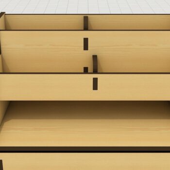 Intra απο ξύλο plywood 3mm-4mm πάχος – Ξύλινη οργάνωση γραφείου σπιτιού Δίασταση  20x20 cm INTRAFABR-39958373 - Image 2