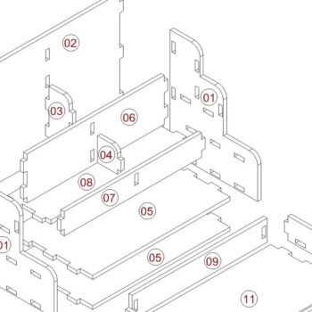 Intra απο ξύλο plywood 3mm-4mm πάχος – Ξύλινη οργάνωση γραφείου σπιτιού Δίασταση  20x20 cm INTRAFABR-39958373 - Image 4