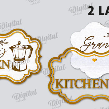 Intra απο ξύλο plywood 3mm-4mm πάχος – Δέσμη κοπής με λέιζερ ξύλινες επιγραφές σπιτιού Δίασταση  20x20 cm INTRAFABR-114393156 - Image 4