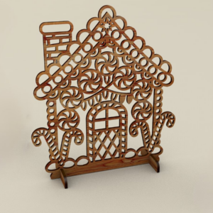 Intra απο ξύλο plywood 3mm-4mm πάχος – Χριστουγεννιάτικη διακόσμηση ξύλινου σπιτιού Δίασταση 20x20 cm INTRAFABR-110539634