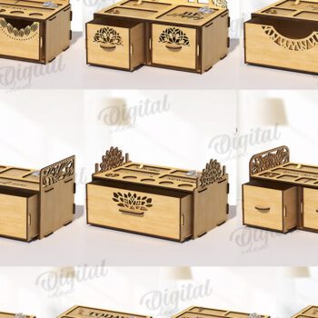 Intra απο ξύλο plywood 3mm-4mm πάχος – Ξύλινα κουτιά κοσμημάτων Δέσμη κοπής με λέιζερ Δίασταση  20x20 cm INTRAFABR-119198147 - Image 1