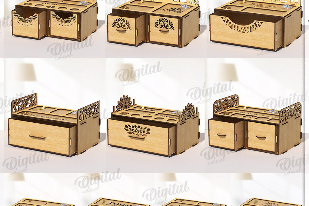 Intra απο ξύλο plywood 3mm-4mm πάχος – Ξύλινα κουτιά κοσμημάτων Δέσμη κοπής με λέιζερ Δίασταση  20x20 cm INTRAFABR-119198147